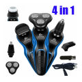 DS-9166 4-in-1 Beard Shaver Electric Beard Sideburn Nose Hair Trimmer LED Display USB Rechargeable Shaving Tool. 