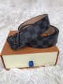 Louis Vuitton LV Initiales Reversible Belt Monogram Eclipse Taiga 40MM Black for Men-  Discover luxury and style. 