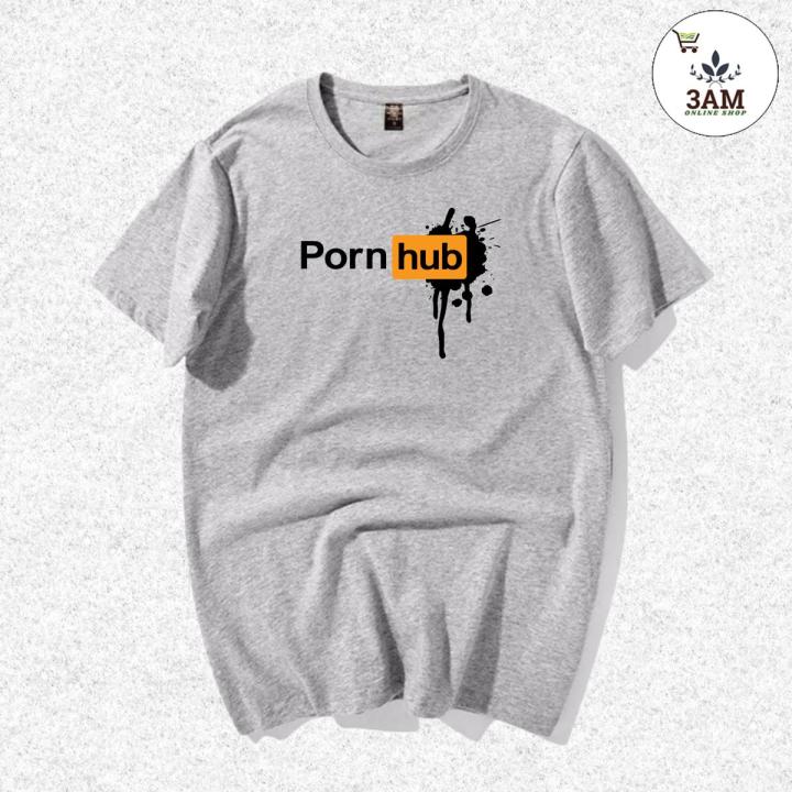 Porn Hub T Shirt: Ethos of Elegance: Porn Hub logo Inspired Signature T- Shirt Ensemble, comfortable