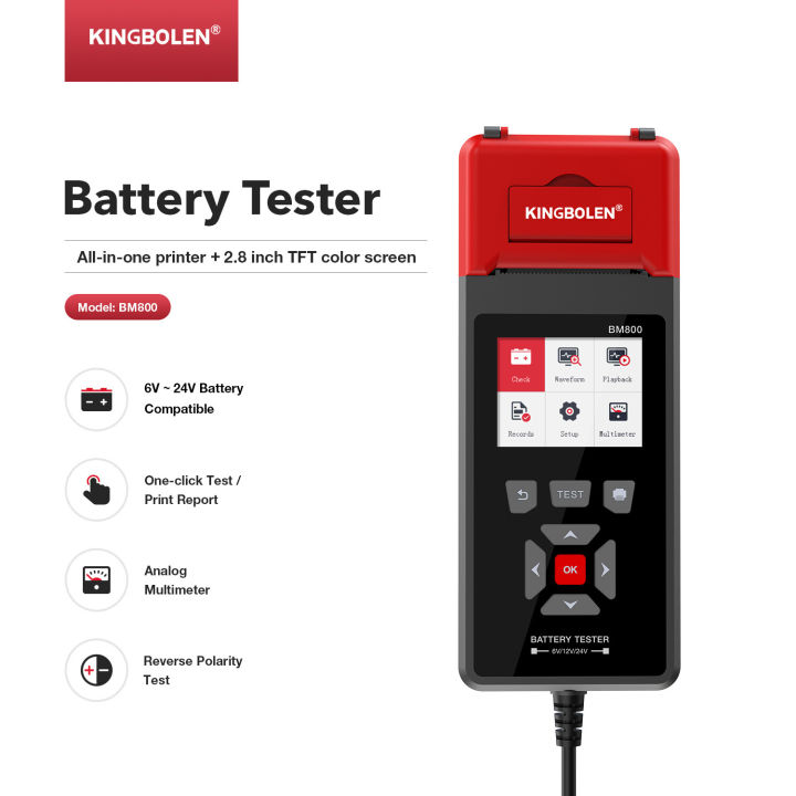 (Preorder)%C2%A0BM560%20Motorcycle%20Battery%20Tester%2012V%206V%20Battery%20System%20Analyzer%202000CCA%20Charger%20Starter%20Test%20Tool%20Reverse%20Protection%20-%20Image%202