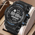 (Preorder) LIGE FOXBOX Men's Fashion Watch,5ATM Waterproof Luminous Sports Jam Tangan Digital Week Calendar Quartz Watch + Box အမျိုးသားဝတ်လက်ပတ်နာရီ. 