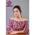 Floral Off-Shoulder Blouse: Effortless Elegance, Vibrant Patterns, and Comfortable Style for a Feminine Wardrobe. 