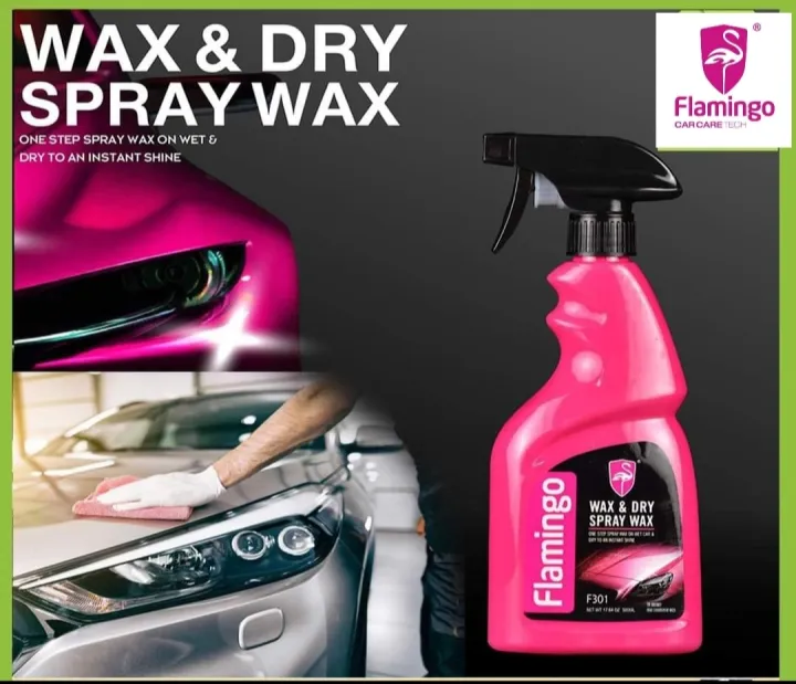 Flamingo%20Wax%20&%20Dry%20Spray%20Wax%20500ml%20+%20Microfiber%20%E1%80%9E%E1%80%98%E1%80%80%E1%80%BA%20(Clean%20&%20Shine)%20-%20Image%203