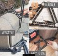 Clover Heavy Duty Aluminum Alloy Angle Template Tool  Multi Function Universal Layout Measuring Ruler   Aluminum Alloy Six-fold Ruler Tile Opening Locator Universal Puncher. 