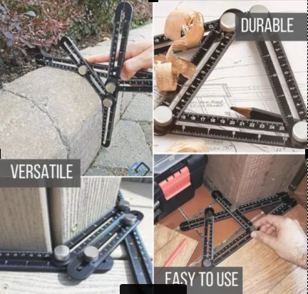 Clover%20Heavy%20Duty%20Aluminum%20Alloy%20Angle%20Template%20Tool%20%20Multi%20Function%20Universal%20Layout%20Measuring%20Ruler%20%20%20Aluminum%20Alloy%20Six-fold%20Ruler%20Tile%20Opening%20Locator%20Universal%20Puncher%20-%20Image%202