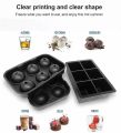 6 Cavity Round/Square Ice Cube Maker Silicone Ice Ball Maker Ice Cube Tray Mold Forms Food Grade Mold. 