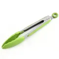 Stainless Steel Food Clamp Kitchen High-temperature Resistance Steak Food Clip Silicone Heat Resistant Barbecue Clamps. 