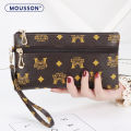 (Preorder)MOUSSON Women's fashion handbag with zipper and wrist strap အမျိုးသမီးလက်ကိုင်အိတ်. 