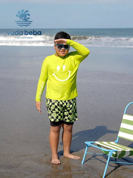 (Preorder)%20Plus-Size%20Boys'%20Sun%20Protection%20Swimsuit%20-%20Image%204