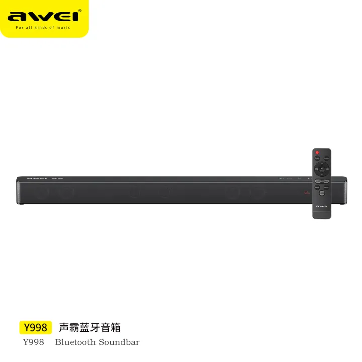 (Preorder)%20Awei%20Y998%20TV%20Soundbar,%2033-inch%20Wireless%20Bluetooth%20Soundbar,%20Home%20Theater,%208%20Built-in%20Sound%20Units,%20Supports%20Bluetooth/Optical/SPDIF/AUX%20-%20Image%202