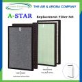 (A-STAR Air Purifier) Replacement Filter Set (1.Cold Catalyst+Activated Carbon & 2.Antibacterial+HEPA). 