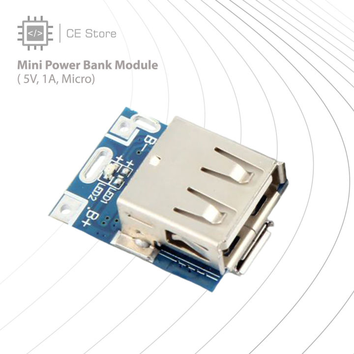 Mini Power Bank Module ( 5V, 1A, Micro) - CE Store
