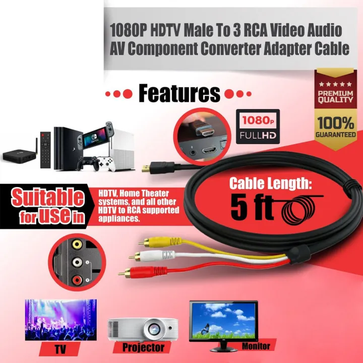HDTV%20to%203RCA%20lotus%20cable%20HDTV%20to%20AV%20cable%20HDTV%20to%20AV%20adapter%20cable%20AV%20composite%20video%20cable%201.5%20meters%20-%20Image%206