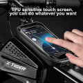 (Preorder) X-TIGER Rainproof Bicycle Bag Bike Frame Bag Phone Case Touch Screen Bicycle Bag MTB Bike Bag Top Steel Handlebar Bag စက်ဘီးအိတ်. 