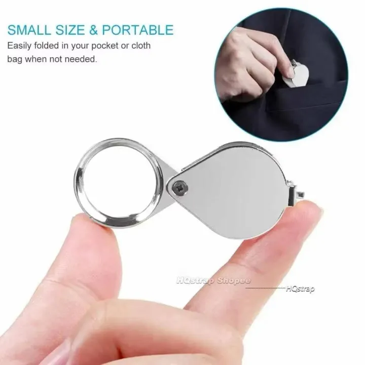 10X/20X/30X%20Pocket%20Loupe%20Magnifier%20Jewelry%20Watch%20Accessories%20Magnifying%20Glass%20Foldable%20Triplet%20Jewelers%20Eye%20Glass%20Tool%20Reading%20Magnifier%20Device%20-%20Image%208