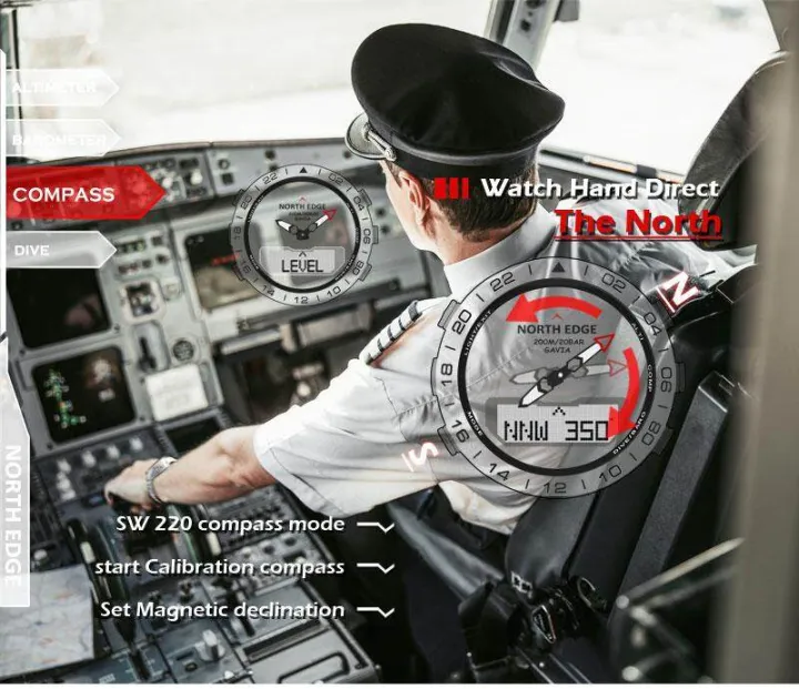 (Preorder)NORTH%20EDGE%20GAVIA2%20Men%20Diving%20Sports%20Digital%20Watch%20Men%20Outdoor%20Smart%20Watch%20Military%20Army%20Luxury%20Full%20Steel%20Business%20Waterproof%20200M%20Altimeter%20Barometer%20Compass%20Diving%20Calorie%20Temperature%20-%20Image%206