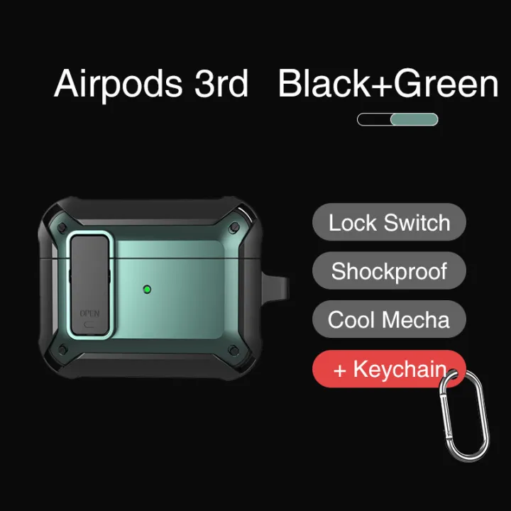 (Preorder)Sanptoch%20Switch%20Lock%20Case%20For%20Apple%20Airpods%204/Pro2/Pro/3rd/2nd/1st%20Generation%20Armor%20Military%20Full%20Cover%20Wireless%20Earphone%20Shockproof%20Protective%20Case%20With%20Keychain%20-%20Image%2010