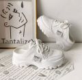 Pre Order : Ths Two Tone Half Shoe. 