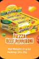 Piezza Mini Pizza Pie Biscuits 24 Sachet x 21g (ပီဇာခရင်မ် ဘီစကစ်). 