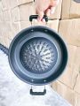 Golden Pyae Thai Style Outdoor Round Barbecue Grill Pan Aluminum Non-stick Smokeless BBQ Griddle Pan (30 cm မူကထအိုး). 