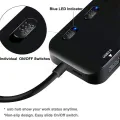 High-speed usb 3.0 4-port hub. 