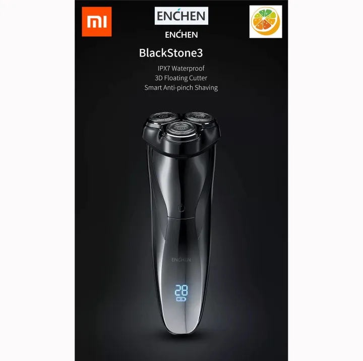 Newest Xiaomi Youpin Enchen Black Stone 3 3D Electric Shaver IPX7 Waterproof Washable Type-C Rechargeable Razor For Men