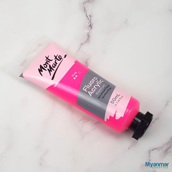 Pink%20-%20Fluorescent%20Acrylic%20-%20%2050ml%20-%20Mont%20Marte%20-%20Image%206
