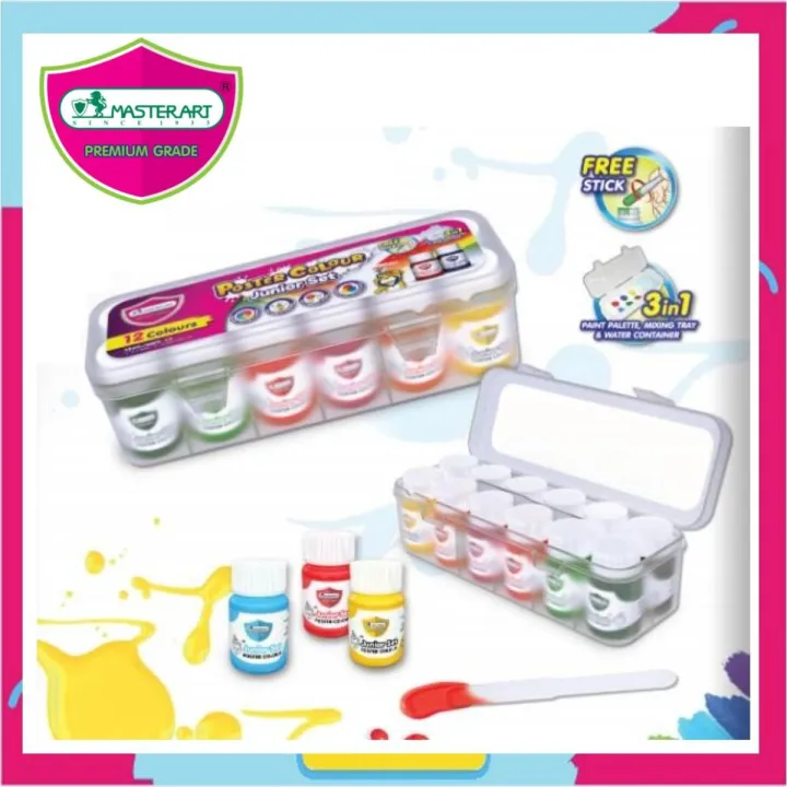 Mastercolor Ruby Set MASTER ART POSTER COLOUR SET IN PLASTIC BOX (15 ML X 12 COLOURS) | Shop ...