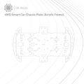 4WD Smart Car Chassis Plate (Acrylic Frame) - CE Store. 