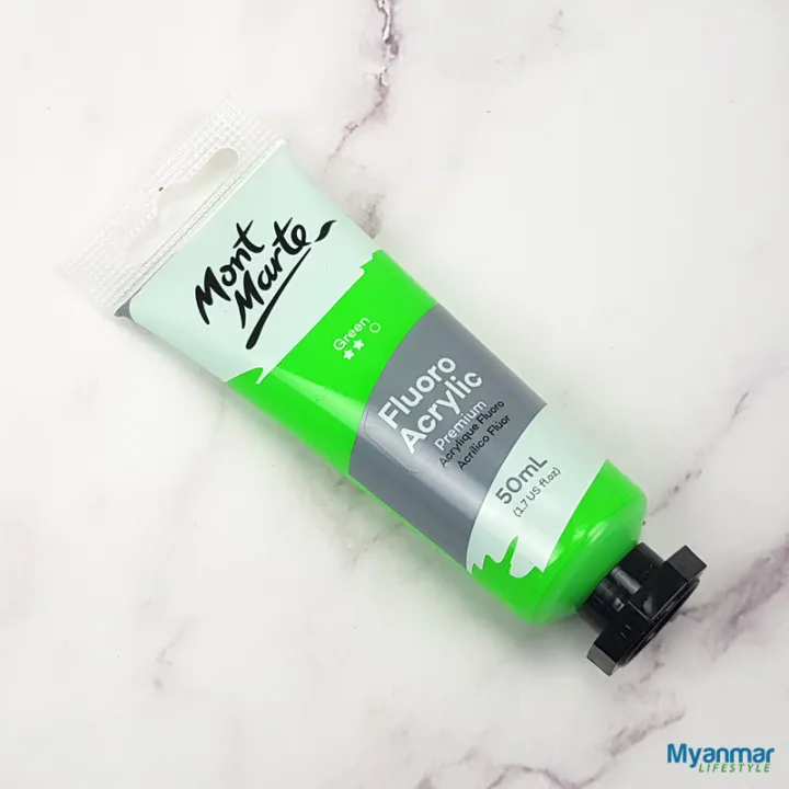 Green%20-%20Fluorescent%20Acrylic%20-%20%2050ml%20-%20Mont%20Marte%20-%20Image%205