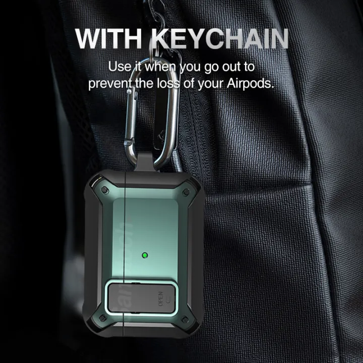 (Preorder)Sanptoch%20Switch%20Lock%20Case%20For%20Apple%20Airpods%204/Pro2/Pro/3rd/2nd/1st%20Generation%20Armor%20Military%20Full%20Cover%20Wireless%20Earphone%20Shockproof%20Protective%20Case%20With%20Keychain%20-%20Image%206