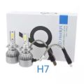 2 Pcs C6 H7 Car Headlight Led Cob 36W 3000K for Led Car Light.