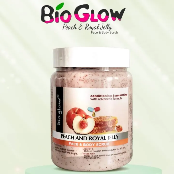 Bio%20Glow%20Face%20and%20Body%20Scrub%20Peach%20&%20Royal%20Jelly%20-500ml%20-%20Image%205