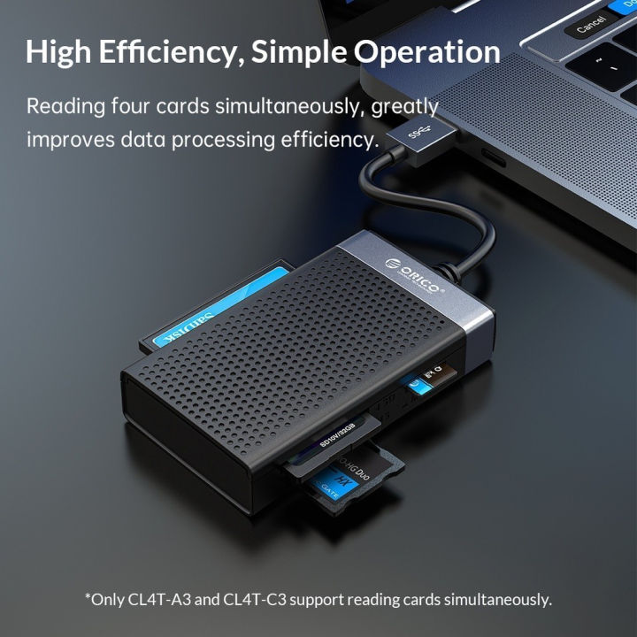 (Preorder)%20%20ORICO%20SD/TF/MS/CF%20Card%20Reader%204%20In%201%20USB3.0%20High%20Speed%20%E2%80%8B%E2%80%8BOTG%20Card%20Adapter%20With%20USB%20C/Type-%20-%20Image%207