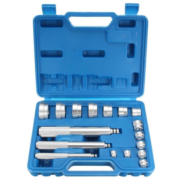ALUMINIUM WHEEL BEARING RACE SEAL BUSH DRIVER SET 17PC KIT | Shop.com.mm