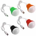 USB LED Bulb 3w Portable Hook led Bulb USB Light Reading lamp for Camping Laptop pc Power Bank. 