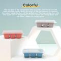 6 Grid Food Grade Ice Cube Maker Mold With Lid (3 pcs). 
