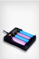 18650 Four Slot Lithium Battery Charger Rechargeable Lithium Li ion Batteries Compatible 18650 26650 21700. 