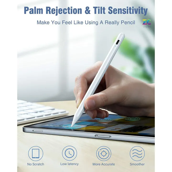 Stylus%20Pen%20for%20iPad,%20iPad%20Pencil%202nd%20Generation%20with%20Palm%20Rejection,%20Compatible%20with%202018-2022%20iPad%206/7/8/9%20iPad%20Air%203/4/5%20iPad%20Pro%2011''&%2012.9''%20iPad%20Mini%205/6,%20Smart%20Bluetooth%20Pen%20for%20Writing%20Drawing%20-%20Image%202