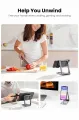 UGREEN ---PHONE HOLDER WITH ROLLER NEW(FLODABLE MULTI-ANGLE PHONE STAND)Mobile Phone Stand Holder, Lazy,phone holder stand,Adjustable Phone Holder ,Tablet Universal Mobile Phone Holder ,360 Degree Long Arm, TikTok Stand Live Stand Holder for iphone 11.iph. 