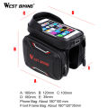 (Preorder)WEST BIKING Bicycle Front Bag Frame High Quality MTB Bike Bag Cycling Equipment Waterproof Touch Screen Top Tube Phone Bag စက်ဘီးအိတ်. 
