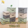 Large Capacity Storage Box With Lid Space Saving Storage And Organizer. 