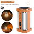 Clover LED Solar Camping Light 2Mode Flashlight Multipurpose Rechargeable Portable Waterproof. 