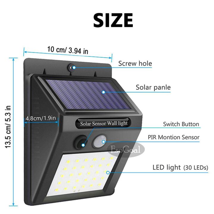 EsoGoal%20Outdoor%20Lighting%20Sensor%20Solar%20Wall%20light%2030%20LED%20Solar%20Lights%20with%20Separable%20Solar%20Panel%20Waterproof%20Solar%20Powered%20Motion%20Sensor%20Light%20Wireless%20Security%20Lights%20Outside%20Wall%20Lamp%20for%20Driveway%20Patio%20Garden%20Path%20-%20Image%204