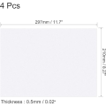 (Preorder) Uxcell Lighting Gel Sheets, Matte Translucent PVC Sheets (4 Packs). 