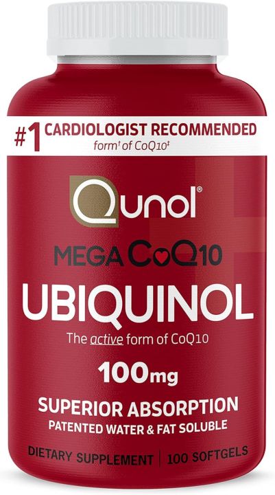 Qunol, Mega CoQ10, Ubiquinol, 100 mg, 100 Softgels