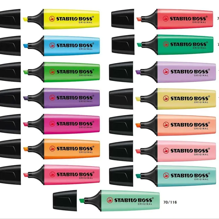 STABILO%20Boss%20Original%20Fluorescent/%20Pastel%20Highlighter%20-%20Image%204