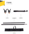 (Preorder) 1.5m x 2m Camera Stand Kit with Metal Support Stand and 2 Clamps for PVC Backdrops. 1.5m x 2m Big Photography Studio Video Metal Support Stand System Kit Set with Crossbar Clamps and 2 Clamps for PVC Backdrop Background. 