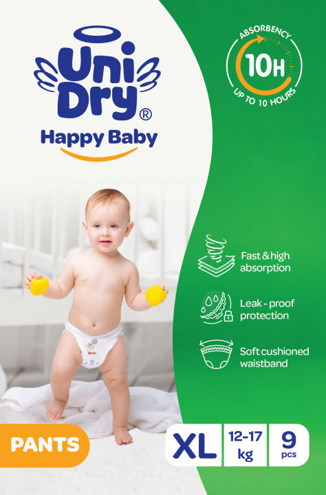 Baby Diaper Pants (Happy Baby) XL (9pcs)