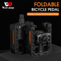 (Preorder)Western Cycling Folding Bike Pedals Mountain Bike Nylon Bicycle Pedals Foldable Bike Platform Pedals Non-Slip Bicycle Parts Multi-function စက်ဘီးခြေနင်းပြား. 